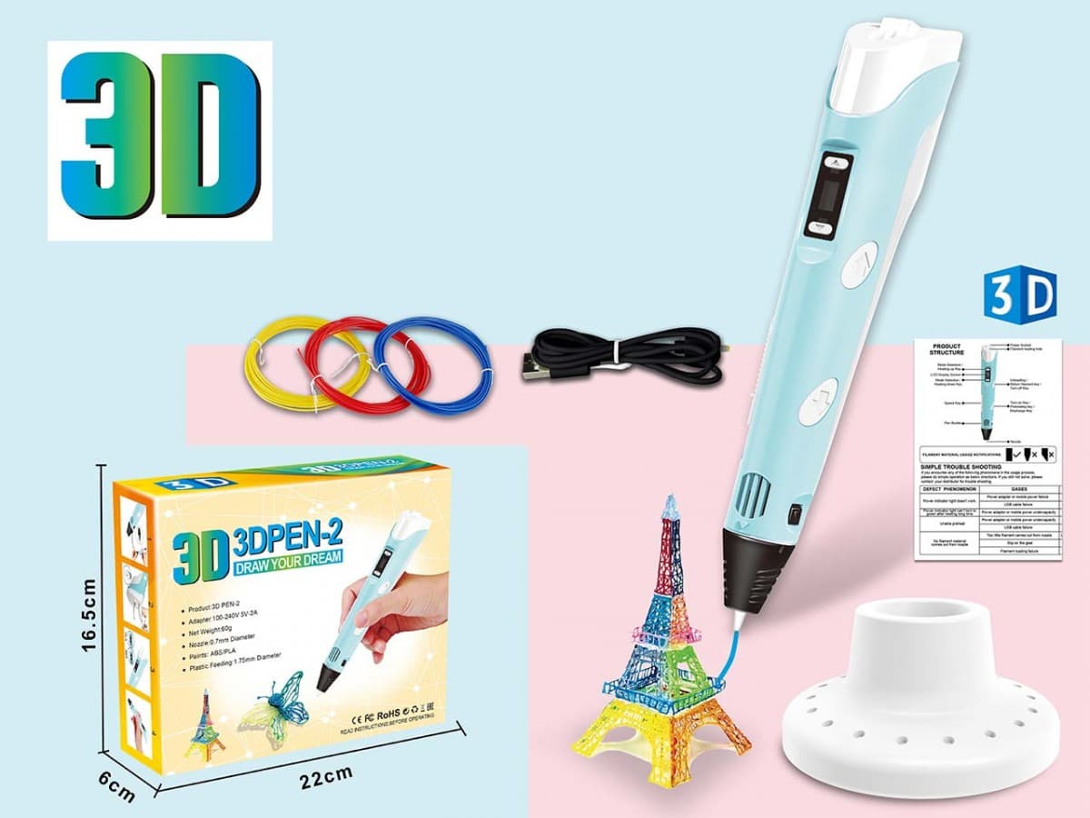 3D pisalo z uporabo filamentov in USB napajanjem