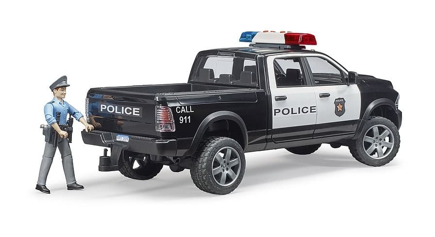 Policijski avto BRUDER Dodge Ram 2500 s figurico 7