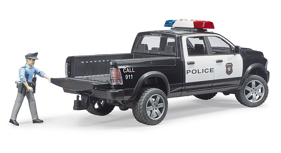 Policijski avto BRUDER Dodge Ram 2500 s figurico 8