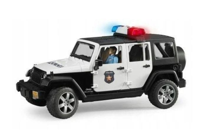 Policijski džip BRUDER Jeep Wrangler Rubicon s figurico
