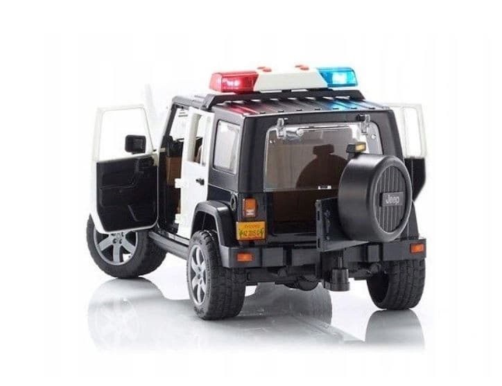 Policijski džip BRUDER Jeep Wrangler Rubicon s figurico 4