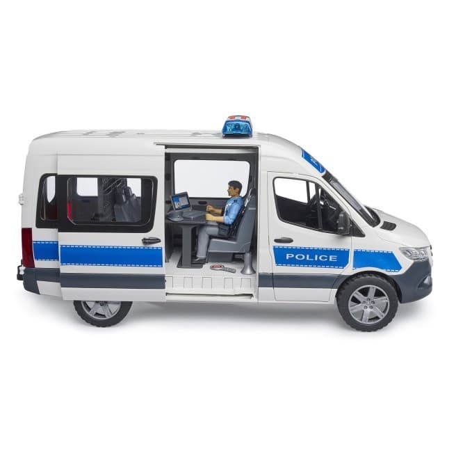 BRUDER Mercedes-Benz Sprinter policijski set z avtomobilom in modulom 6