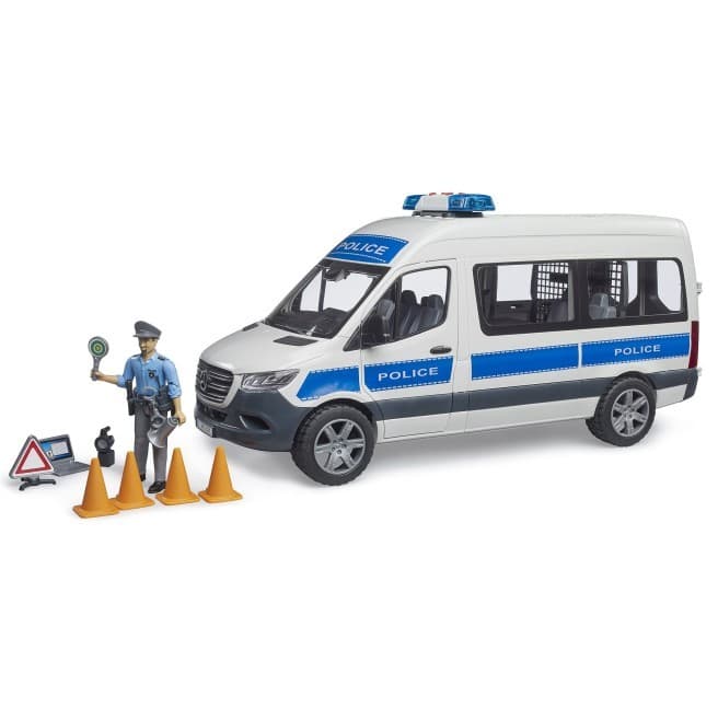 BRUDER Mercedes-Benz Sprinter policijski set z avtomobilom in modulom 7