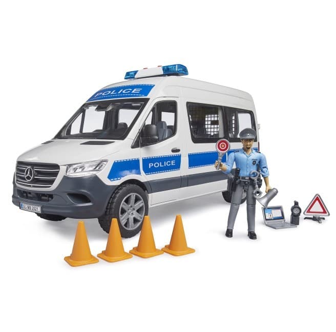 BRUDER Mercedes-Benz Sprinter policijski set z avtomobilom in modulom