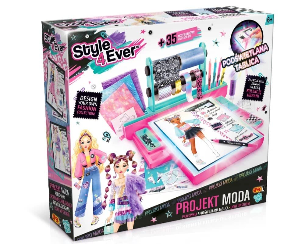 Kreativni set Projekt Moda s svetlečo tablico