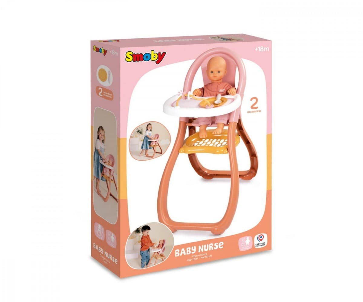 SMOBY Baby Nurse stolček za hranjenje lutke 7