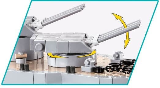Kocke COBI Pennsylvania - Class Battleship (2v1) - Executive Edition 8