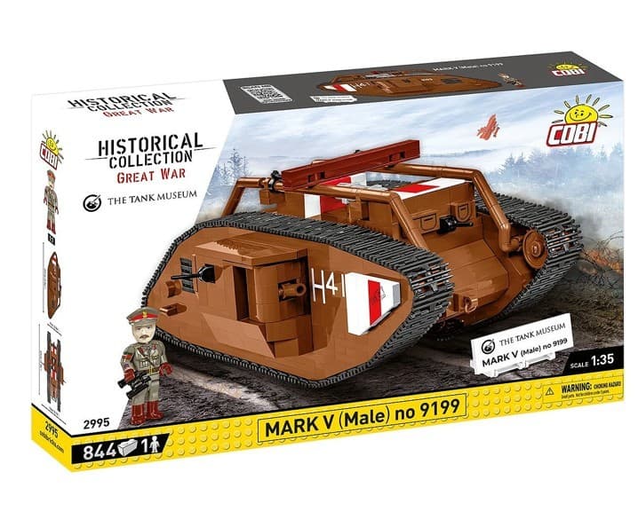 Kocke COBI Mark V (Male) Tank, 844 kocke