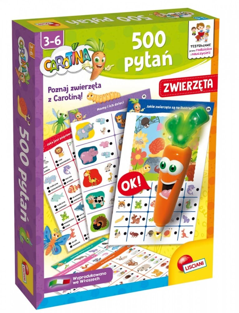 LISCIANI Carotina - Interaktivna igra 500 vprašanj (Živali)