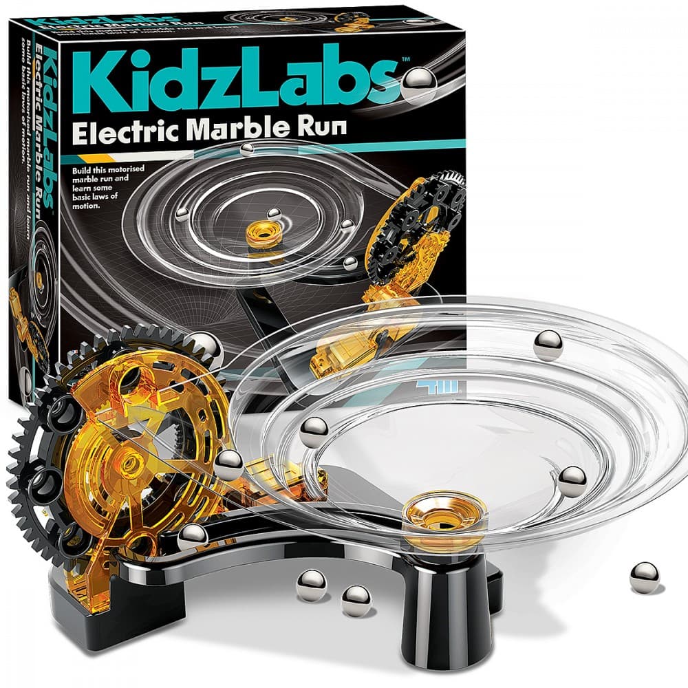 4M KidzLabs Električni vlak za kroglice - Gradbeni set