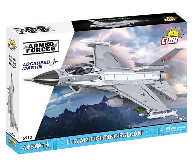 Kocke COBI F-16AM Fighting Falcon (Norveška), 495 kos.