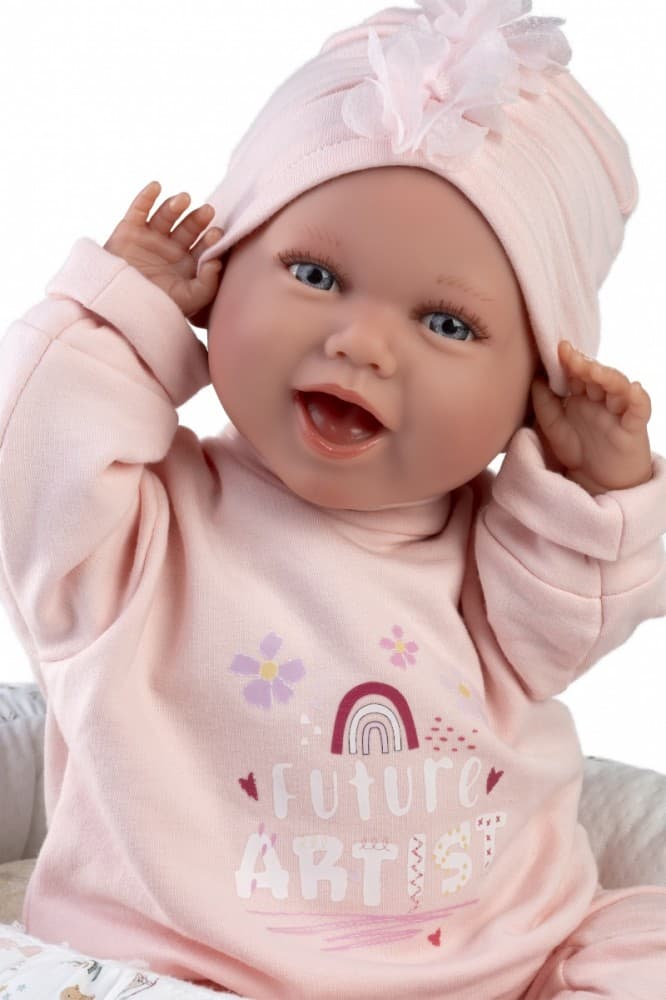 LLORENS lutka dojenček Mimi, 42 cm, smejoča se, s kokonom 7