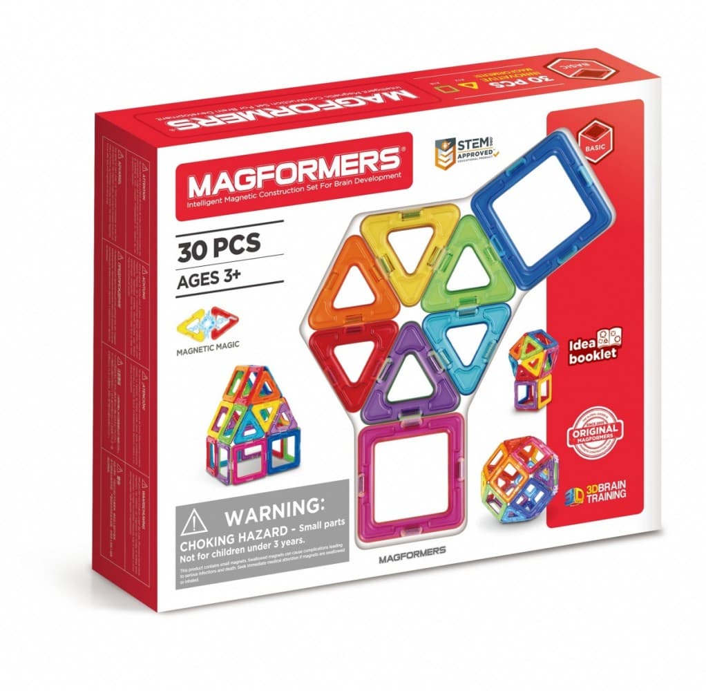 MAGFORMERS Basic magnetni set, 30 elementov