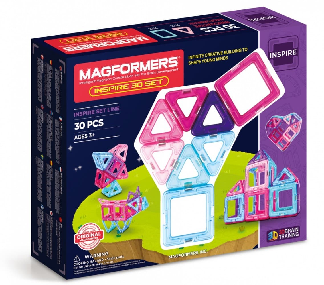 MAGFORMERS INSPIRE magnetni set, 30 elementov