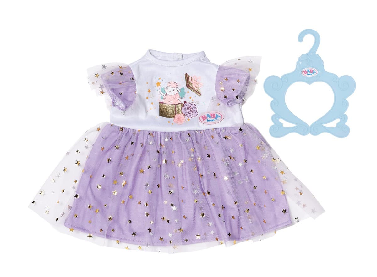 ZAPF BABY born Vijolična tutu obleka za punčko 43 cm