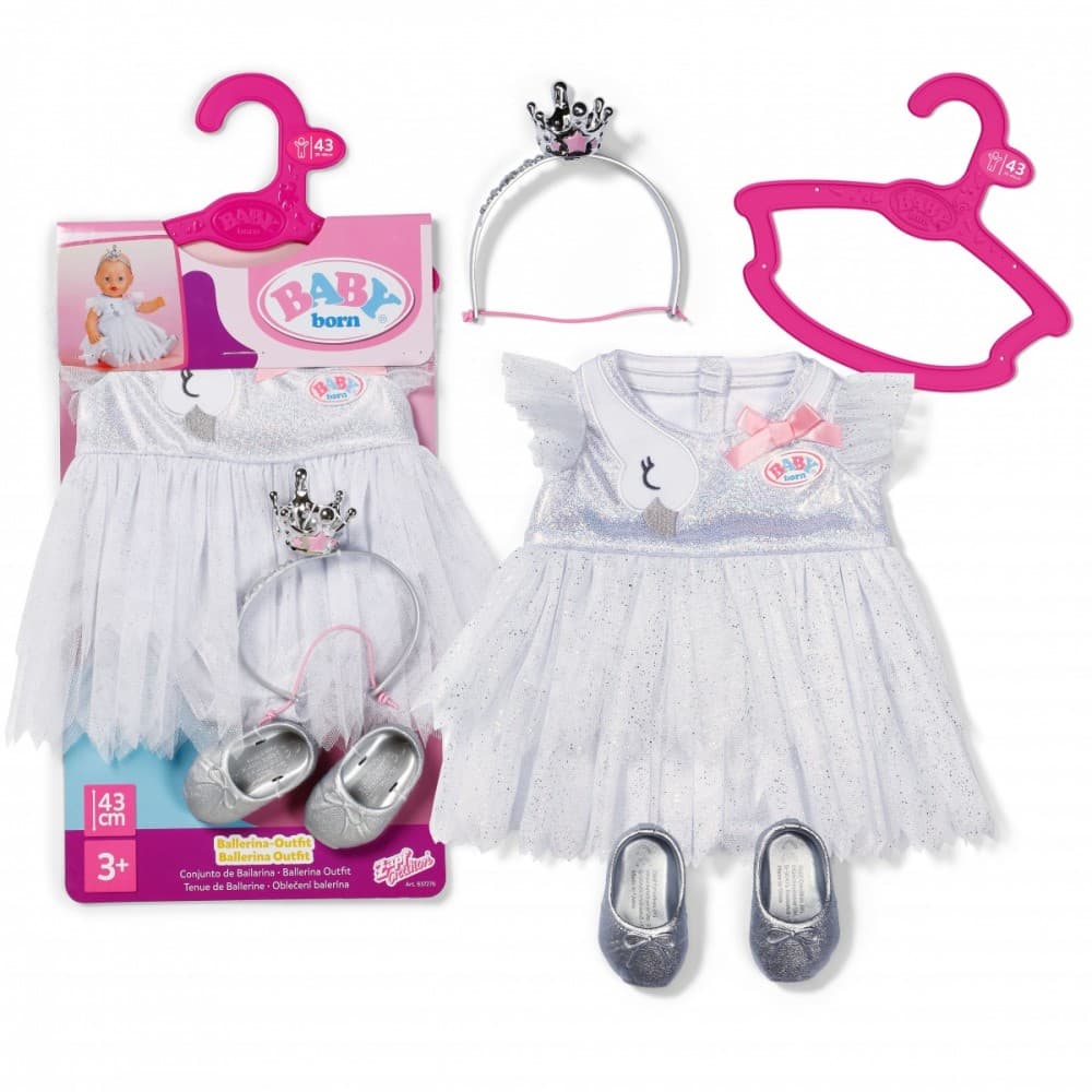 ZAPF BABY born - Baletni kostum za punčko 43 cm