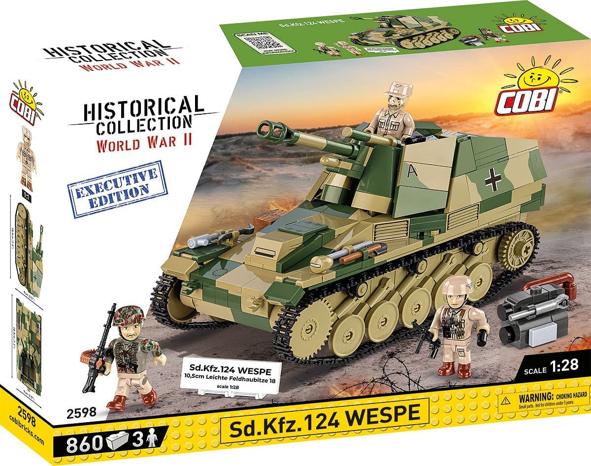Kocke COBI SD.KFZ.124 Wespe, 860 kock + figurice