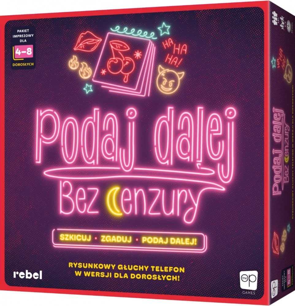 Rebel družabna igra "Podaj naprej! brez cenzure"