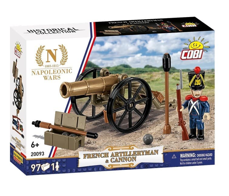 Kocke COBI Francoski topnik z topom, 97 elementov