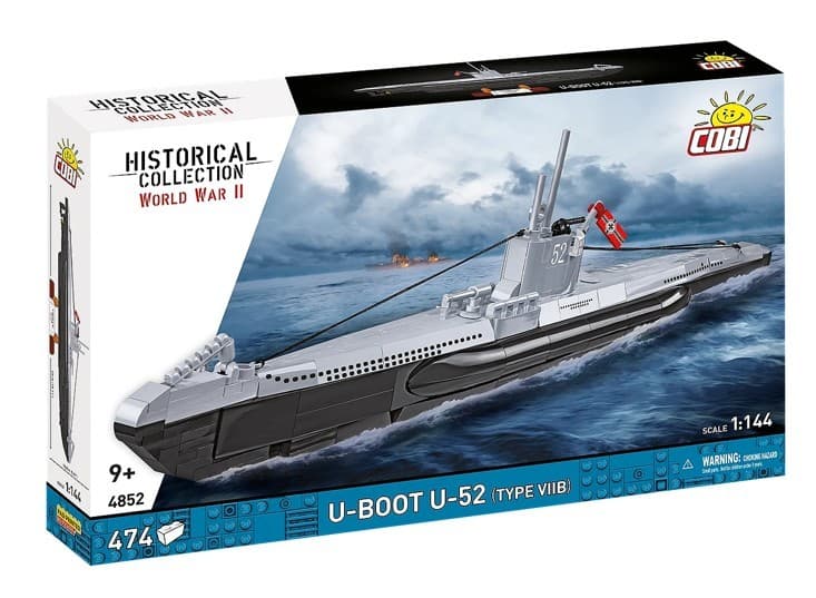Kocke COBI U-Boot U-52, 474 elementov, model 1:144