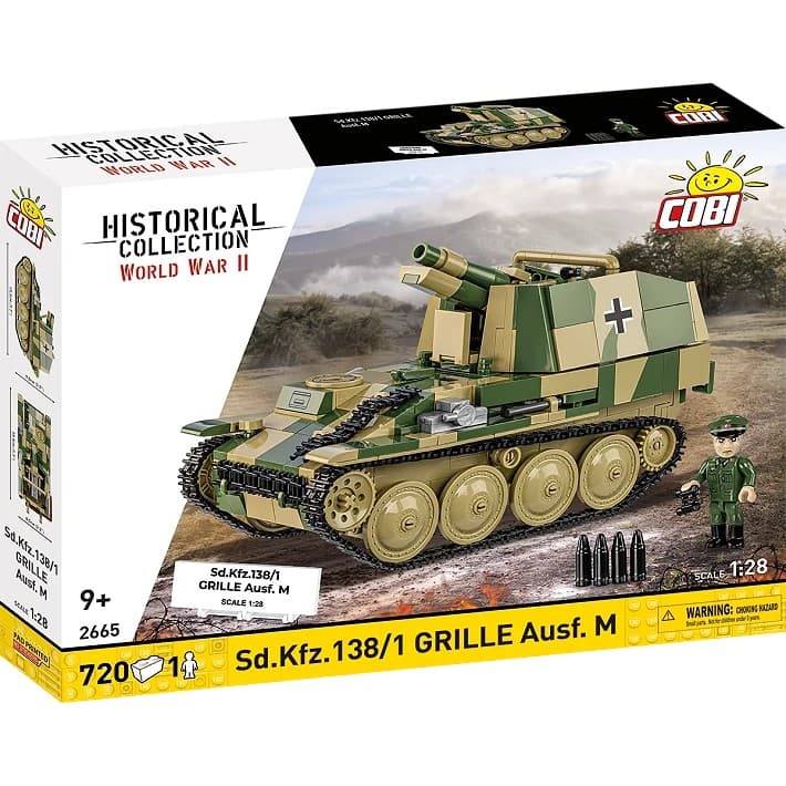 Sestavljivi model samohodnega topa Sd.Kfz.138/1 Grille, 720 kock