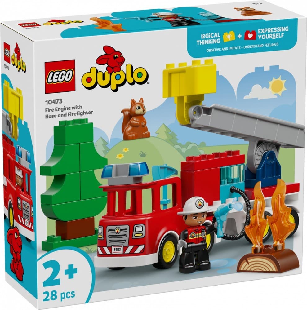 LEGO DUPLO 10473 Gasilski avto s cevjo in gasilcem