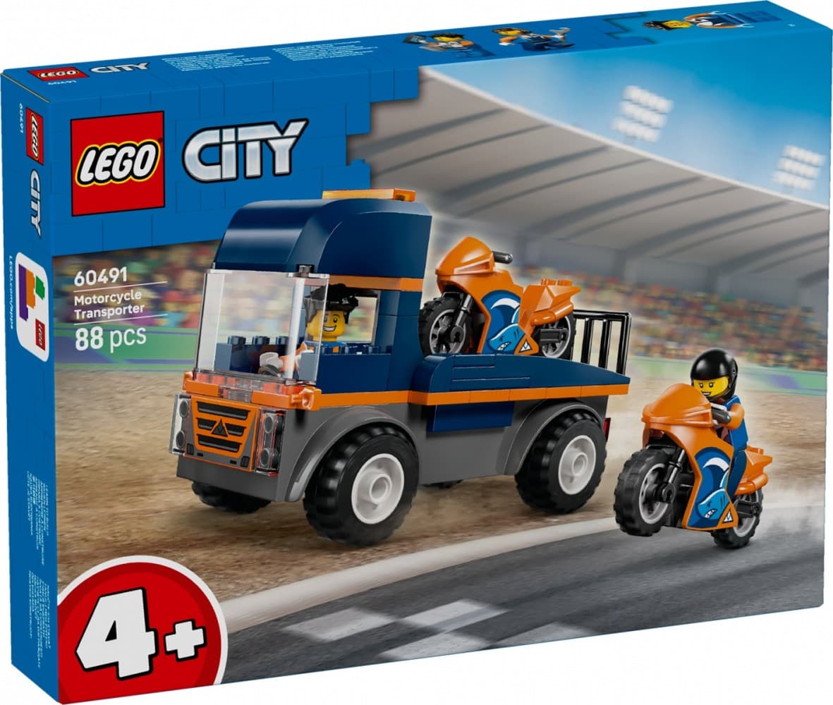 LEGO City 60491 Tovornjak za motorje