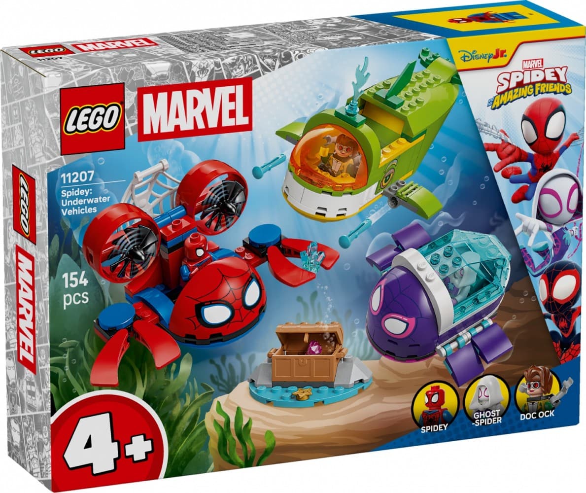 LEGO Spidey 11207 Podvodna vozila: Gradbeni komplet za otroke
