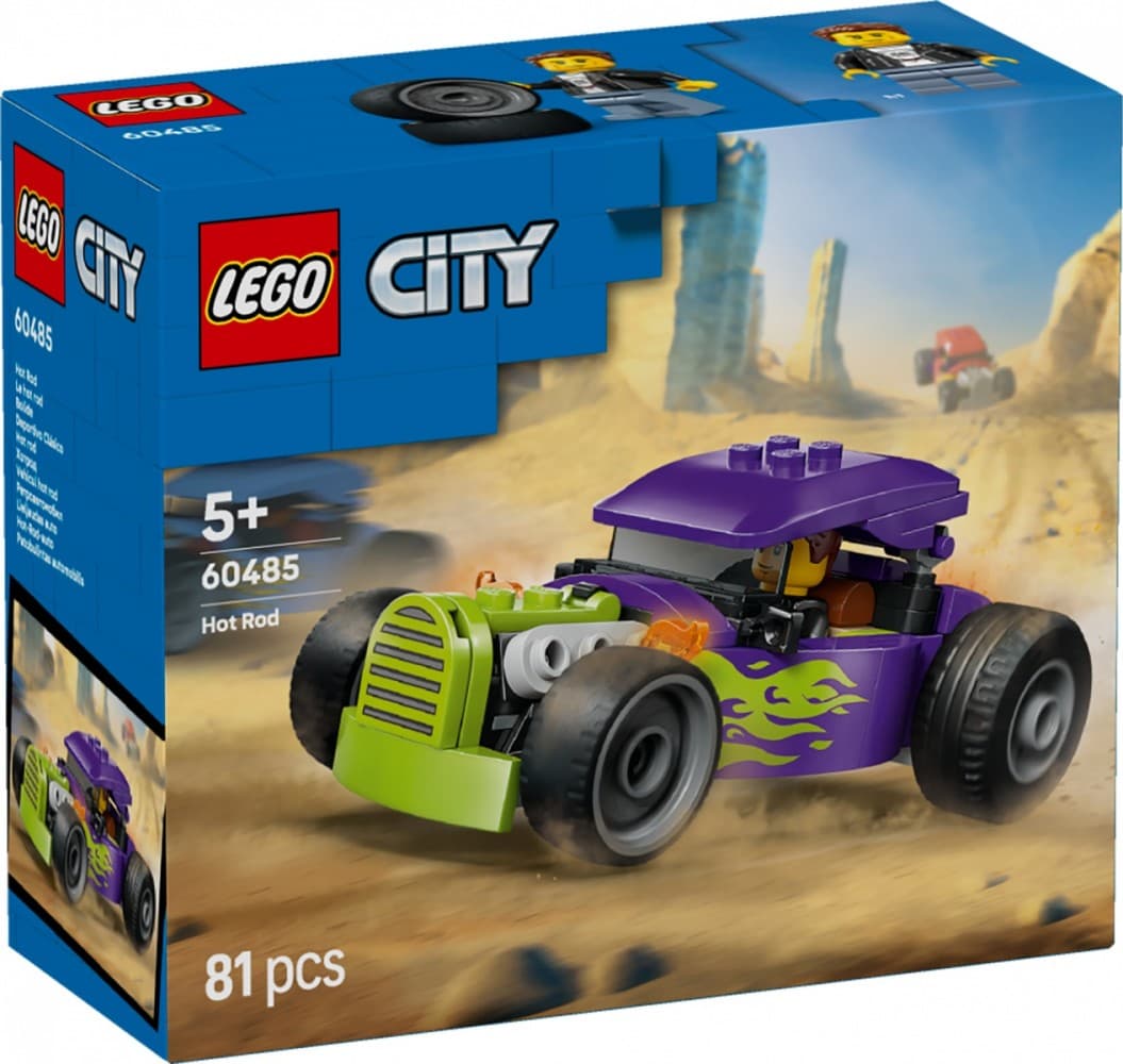 LEGO City 60485 Hot Rod: Hitri dirkalni avtomobil