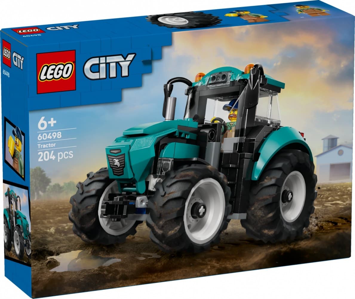 LEGO City 60498 Traktor: Kmetijski stroj za otroke