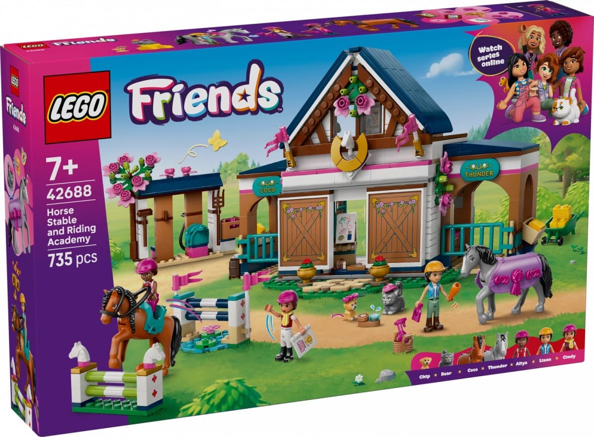 LEGO Friends 42688: Štala in jahalna šola