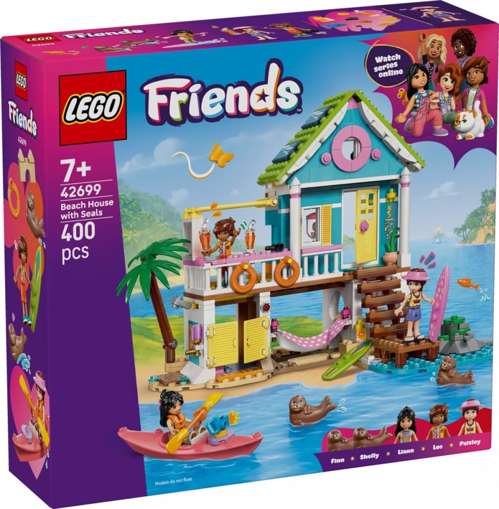 LEGO Friends 42699 - Počitniška hiša na plaži z medvedi