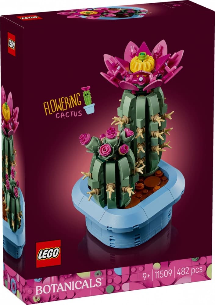 LEGO Botanicals 11509 Cvetoči kaktus: Rastlinski model za otroke