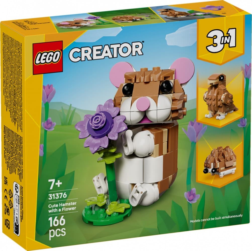 LEGO Creator 3v1 Uroczy chomik s roślinką 31376