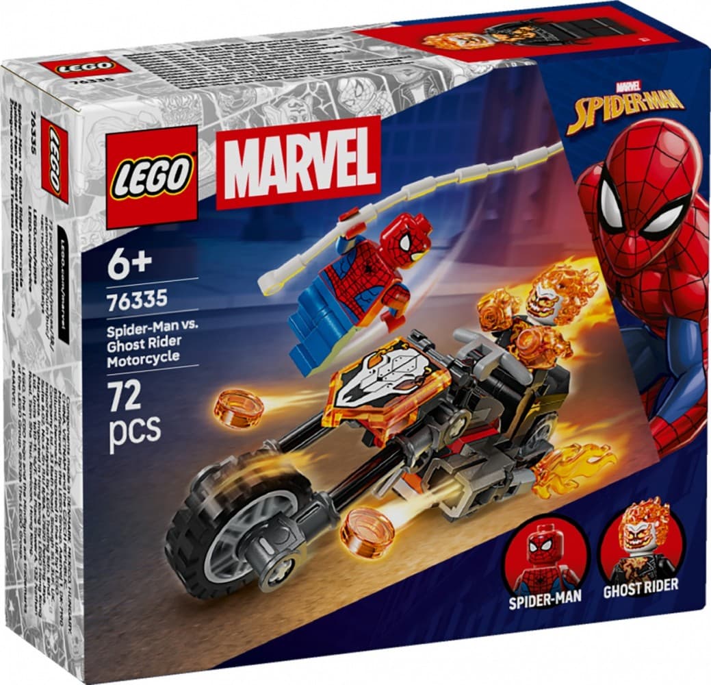 LEGO Super Heroes 76335 – Spider-Man proti Ghost Riderju na motorju