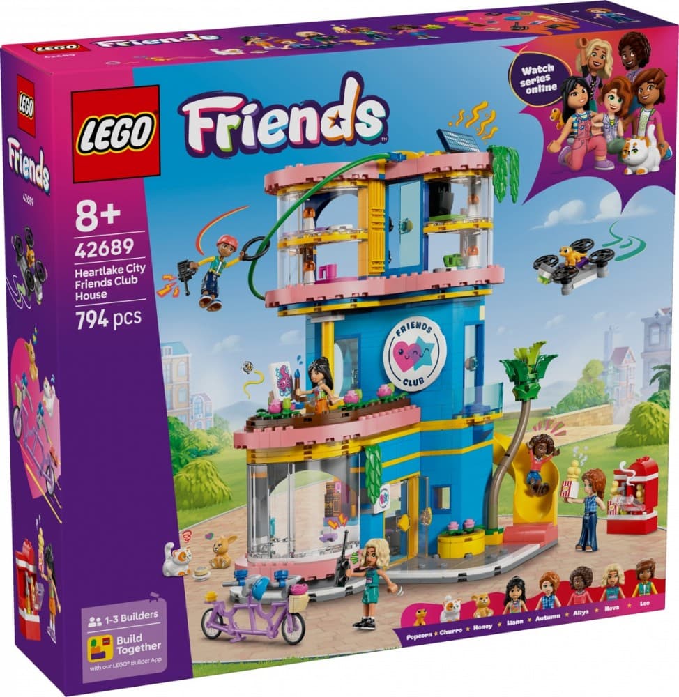 LEGO Friends - Hiša kluba s prijateljicami iz Heartlake (42689)