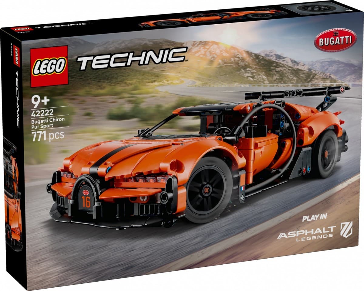 LEGO Technic - Bugatti Chiron Pur Sport Hiperšportnik (42222)