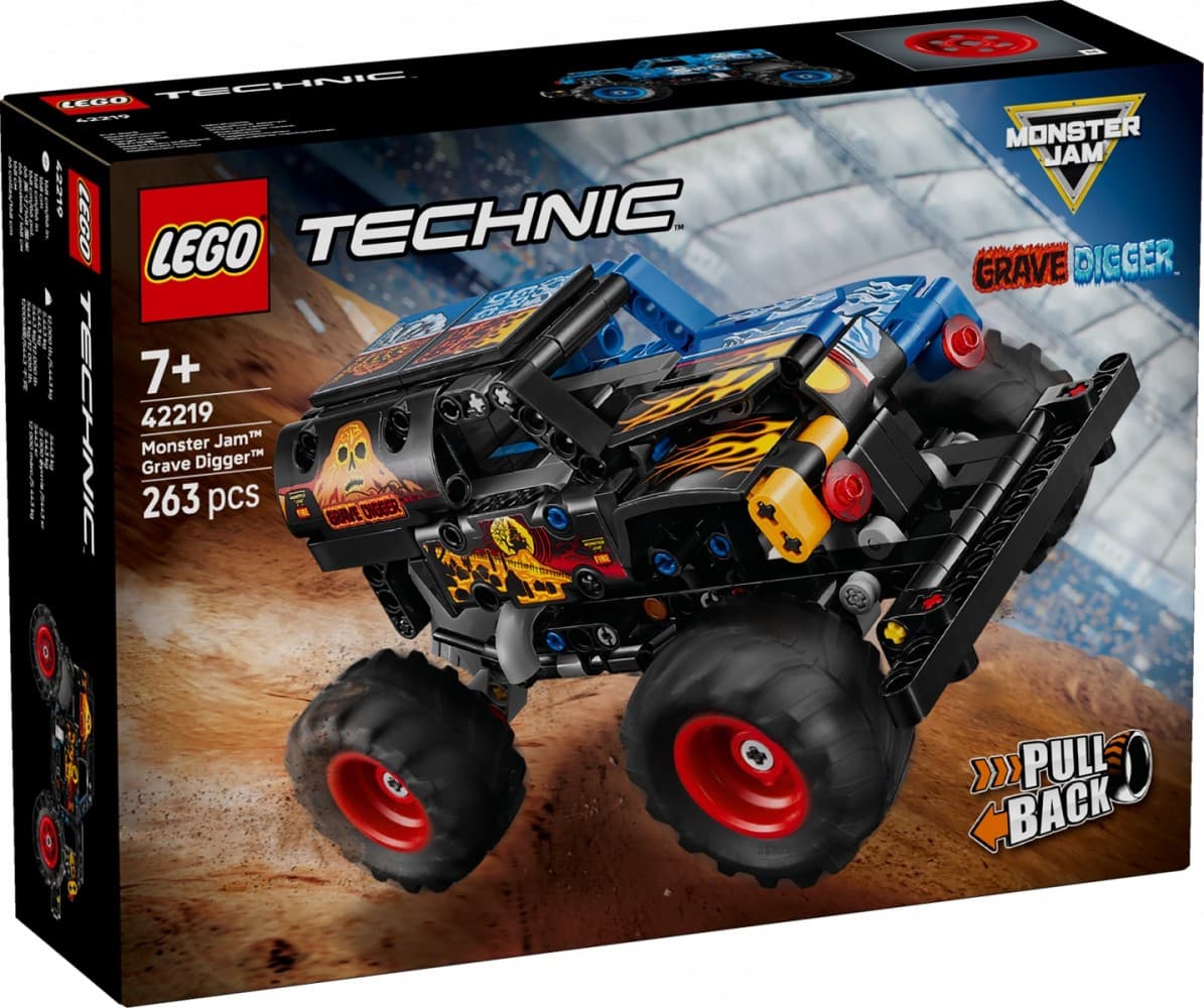 LEGO Technic 42219 Monster Jam Grave Digger Ogenj & Led
