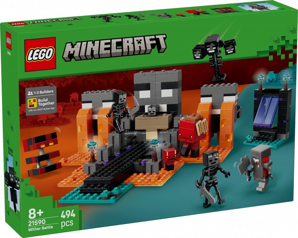 LEGO Minecraft 21590 Bitka z Witherjem – Komplet za igralce od 8 let