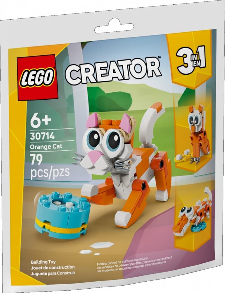LEGO Creator 3 v 1 30714 Rdeči maček – Zgradite živali