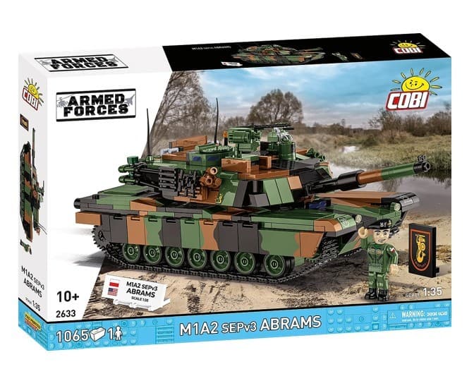 COBI KOCKI 2633 - M1A2 SEPv3 Abrams, poljski tenk, 1065 kock