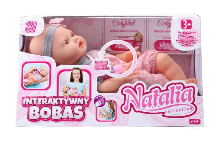 Interaktivna lutka Natalia ARTYK, 41 cm, s zvoki