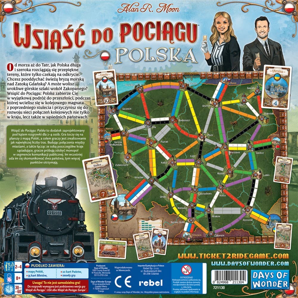 Gra wsiąść do pociągu: Kolekcja map 6.5 - Polska 8