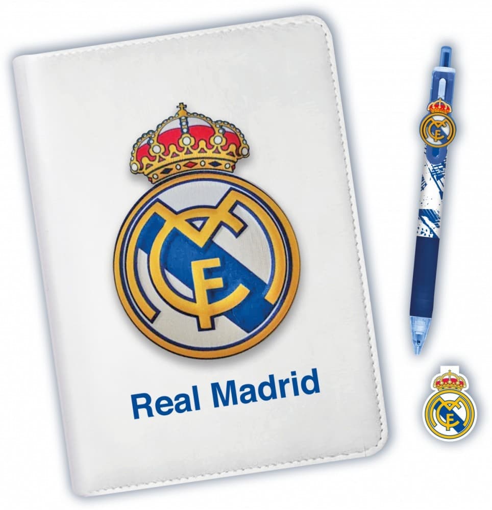 Komplet: Noterik + 10 barvni svinčnik Real Madrid 3