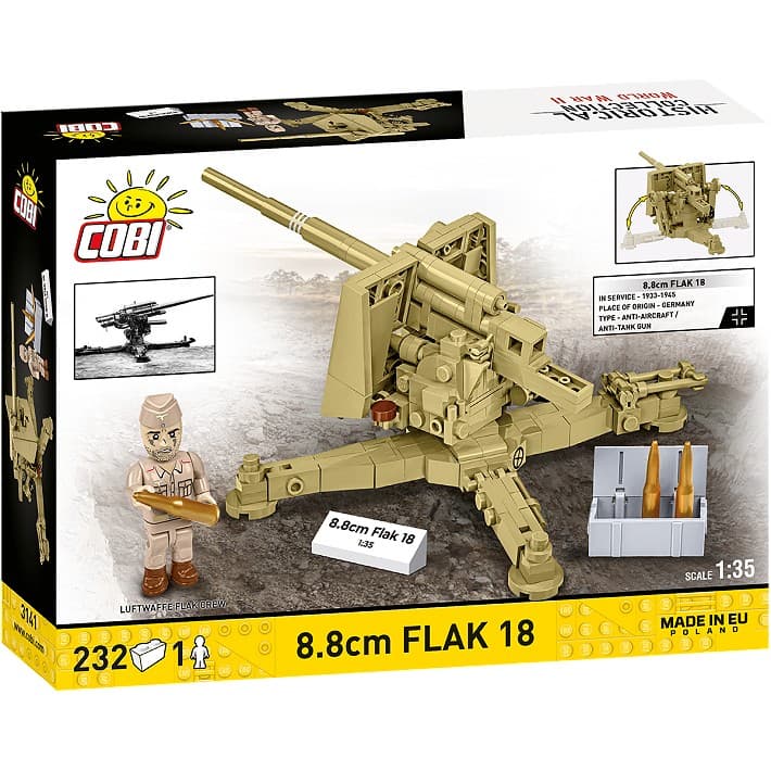 COBI Kocke 3141 – 8,8 cm Flak 18 (Afrika Korps) 8