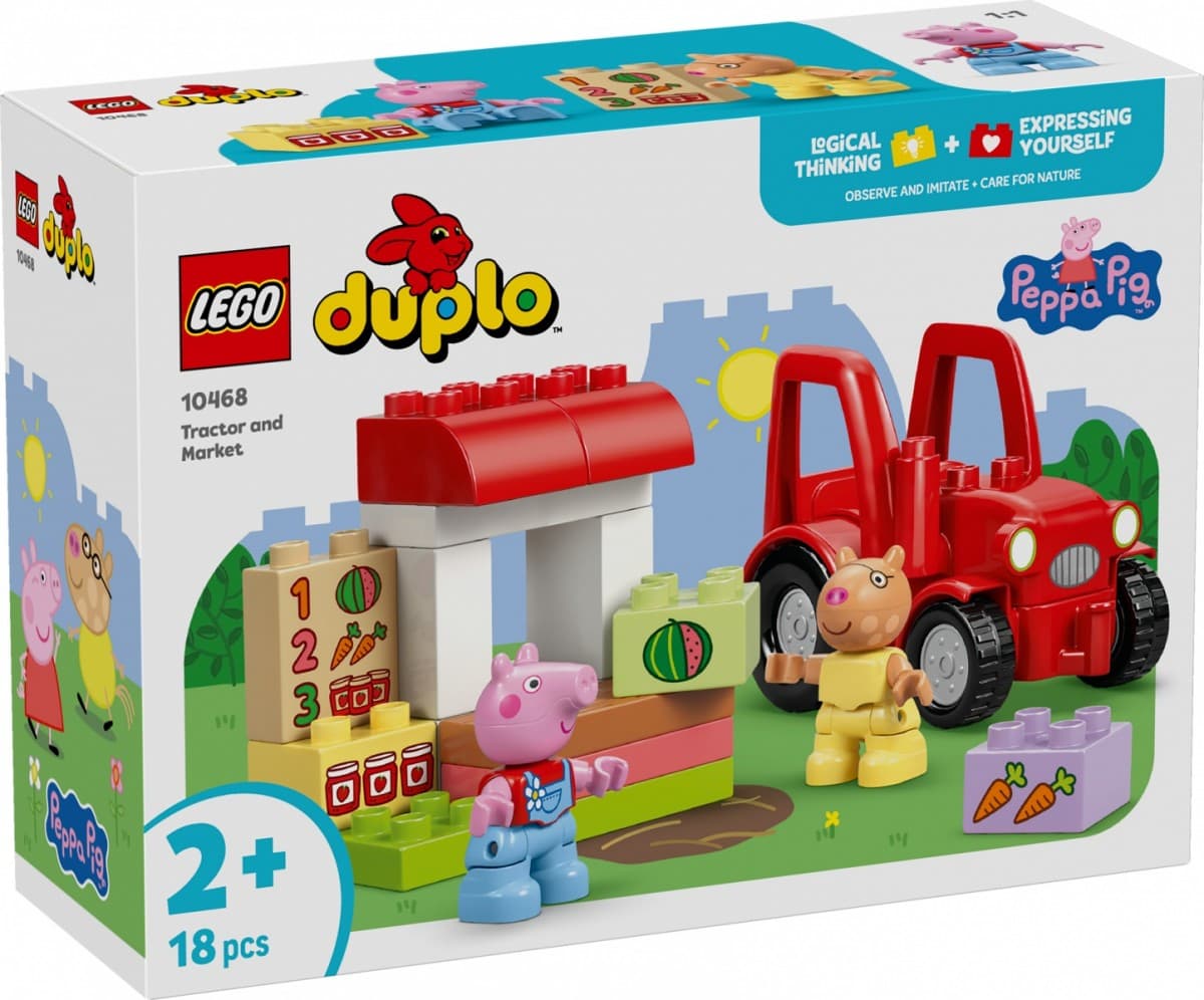 LEGO DUPLO Peppa Pig Traktor in tržnica (10468)