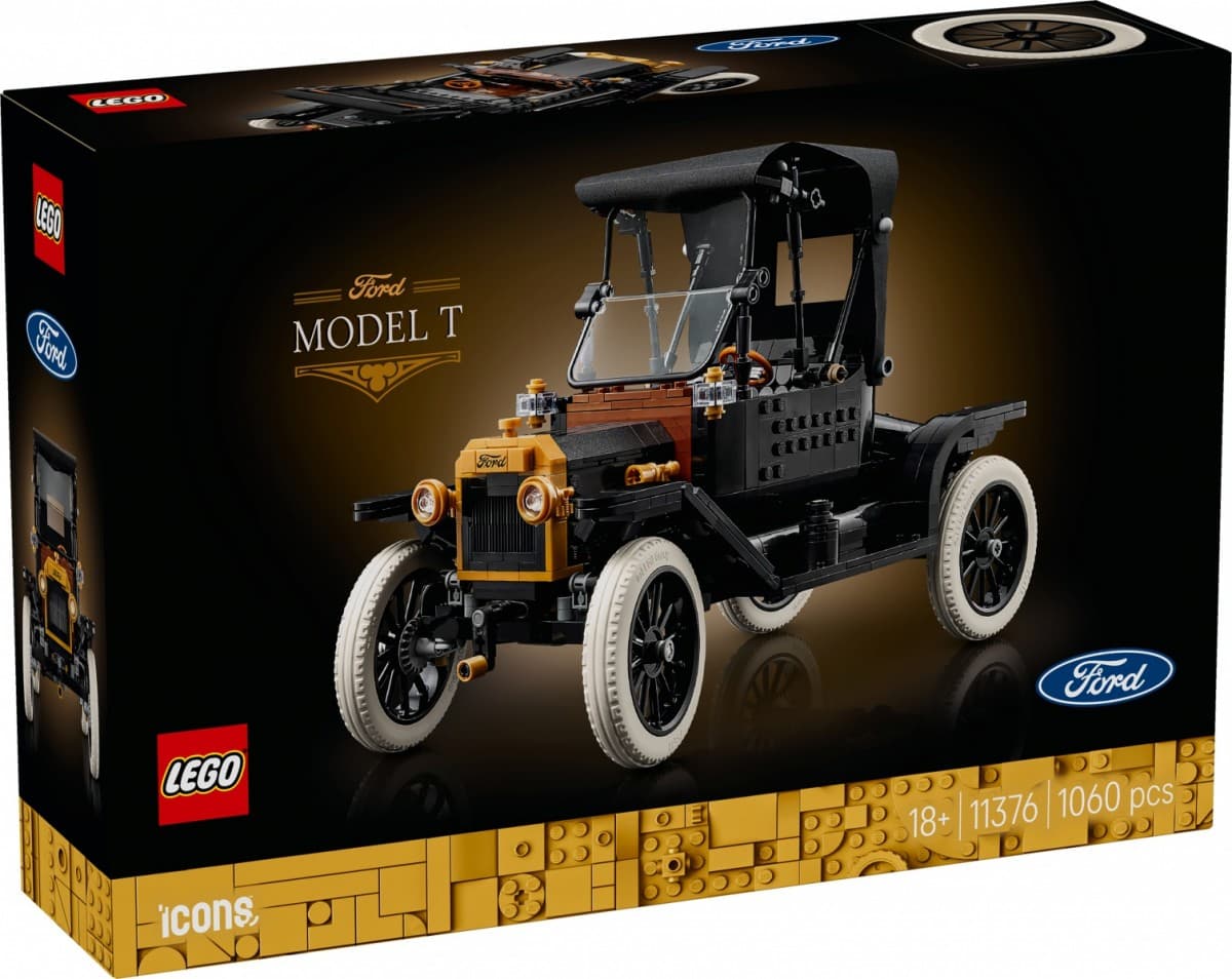 LEGO Icons Ford Model T 11376 - replika ikoničnega avtomobila
