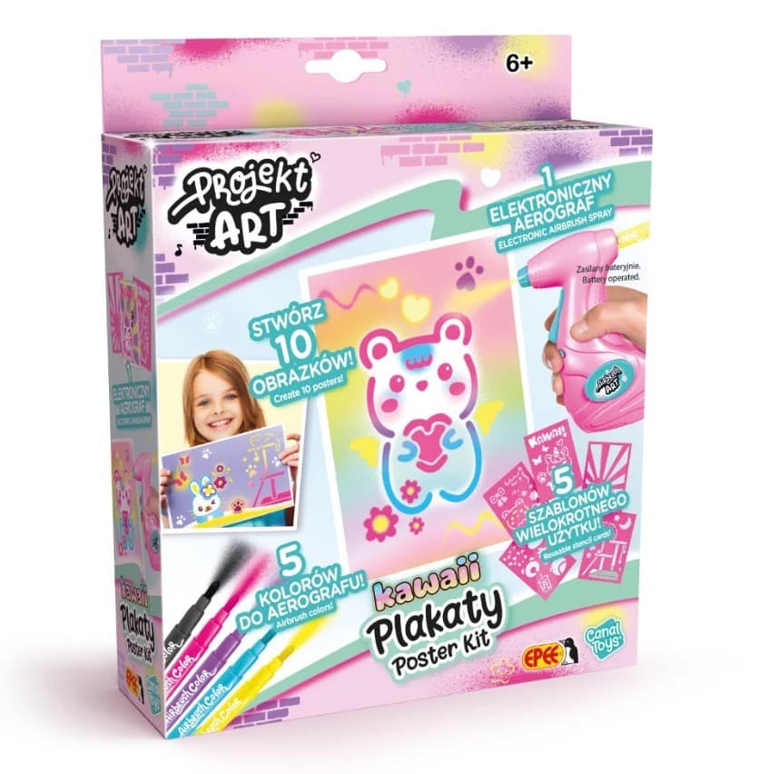 EPEE Projekt Art - Kawaii plakati, kreativni set z elektronskim aerografom
