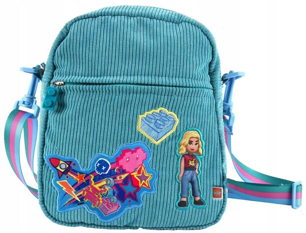 LEGO Friends turkizna torbica z aplikacijami za likanje