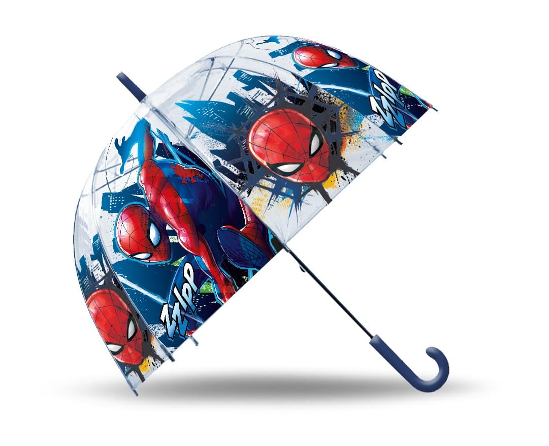 Prozoren dežnik Spiderman KIDS EUROSWAN, ročno odpiranje